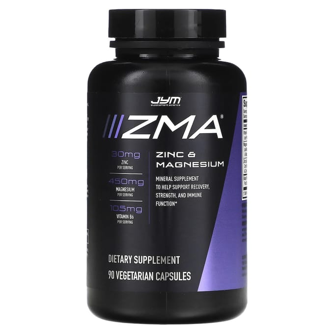 JYM Supplement Science, ZMA, Zinc et Magnésium, 90 gélules végétales