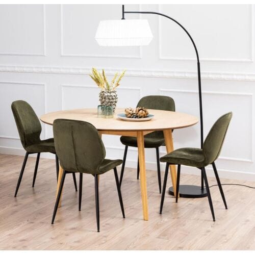 Eettafel Naturel - 140x140x76cm - Eettafel Levi - Giga Living