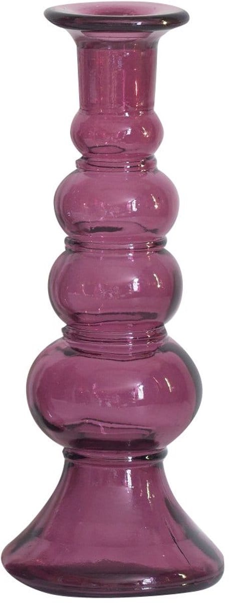 Kitsch Kitchen kandelaar gerycled glas roze