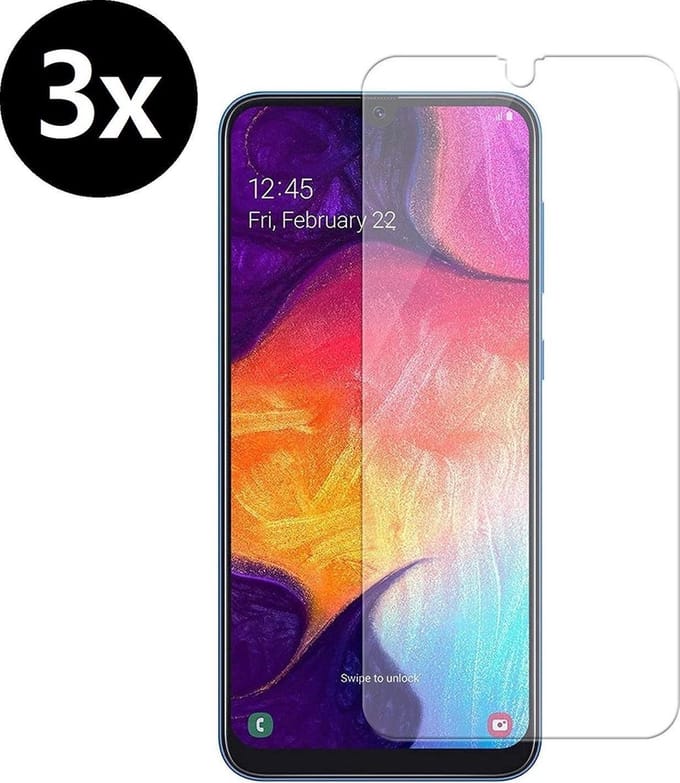 Screenprotector - 3 Stuks - Geschikt voor Samsung Galaxy A40 - Extra Sterk - Beschermglas - Gehard Glas - Tempered Glass - Screen Protector