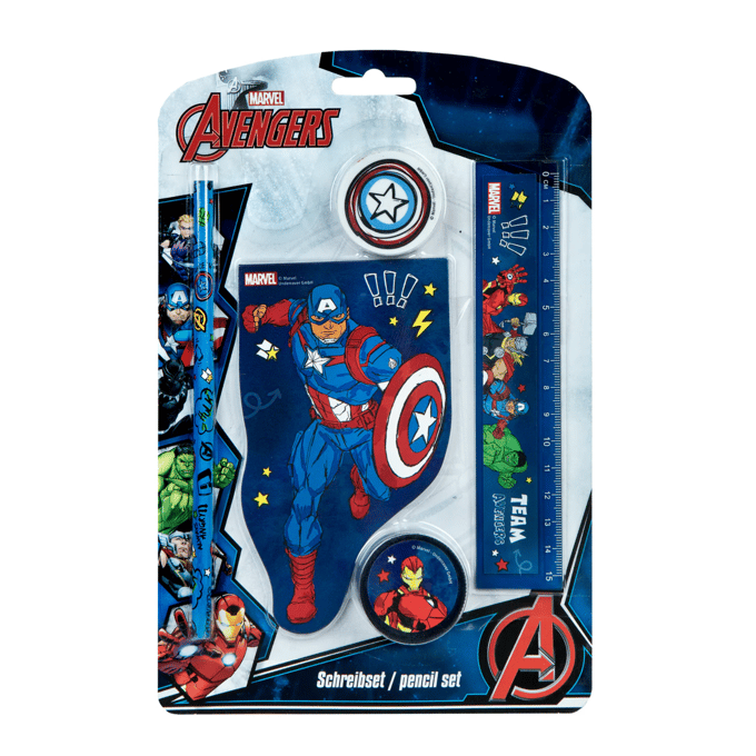 Avengers schrijfwarenset - 5 delig