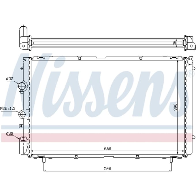 Radiator, motorkoeling NISSENS 63796