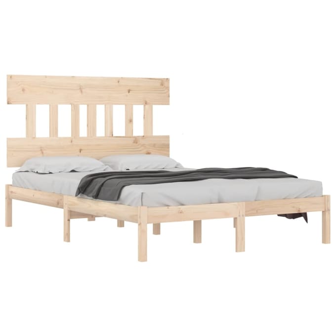 vidaXL - Bedframe - massief - hout - 120x200 - cm