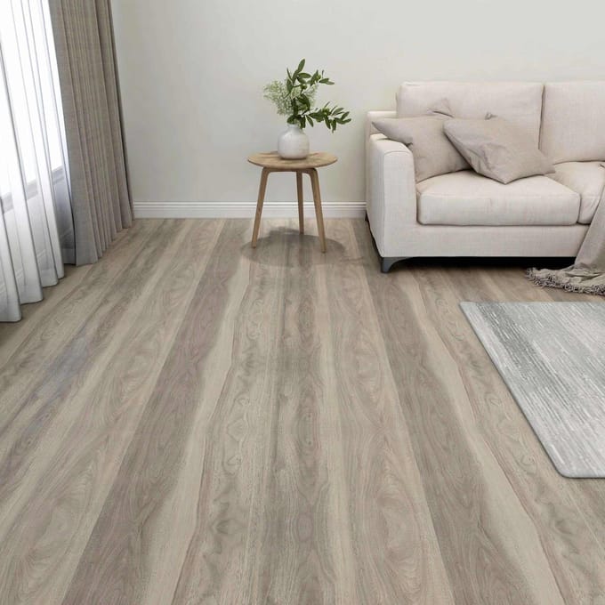 vidaXL - Vloerplanken - Houtkleur - 5,11 - m² - 55 - st - PVC