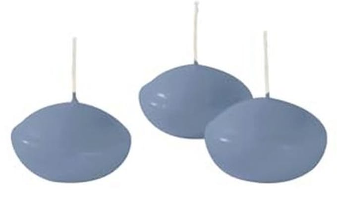 Drijvende kaarsen 4,5 cm - 20 stuks - Dusty Blue