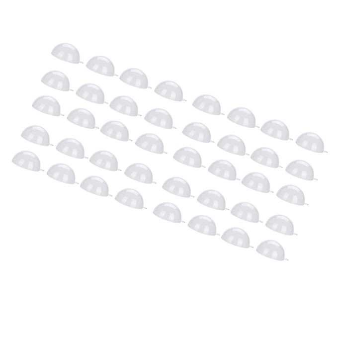 20 Stuks Vulbare Transparante Plastic Bal Bruiloft Kerst Decoratie Ornamenten (5 cm) white