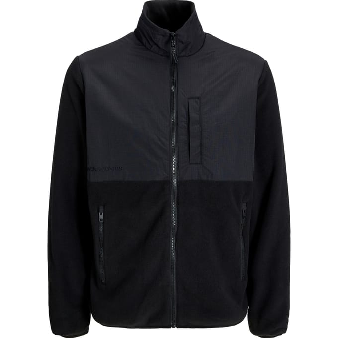 Jack & Jones - Heren Vest Marvin Fleece Jacket - Zwart - Maat M