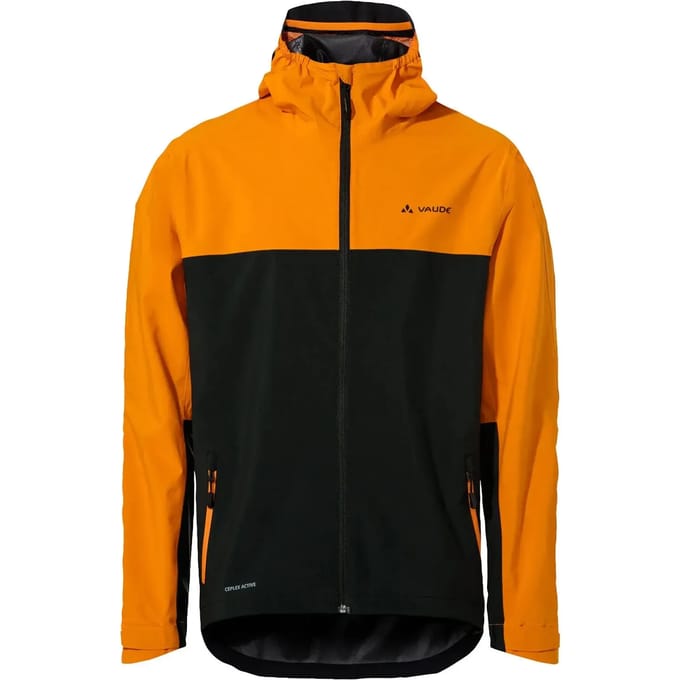 VAUDE Moab Rain, hardshelljas, sportjasjes voor heren, waterdicht, winddicht, hardshell, capuchon, reguliere pasvorm