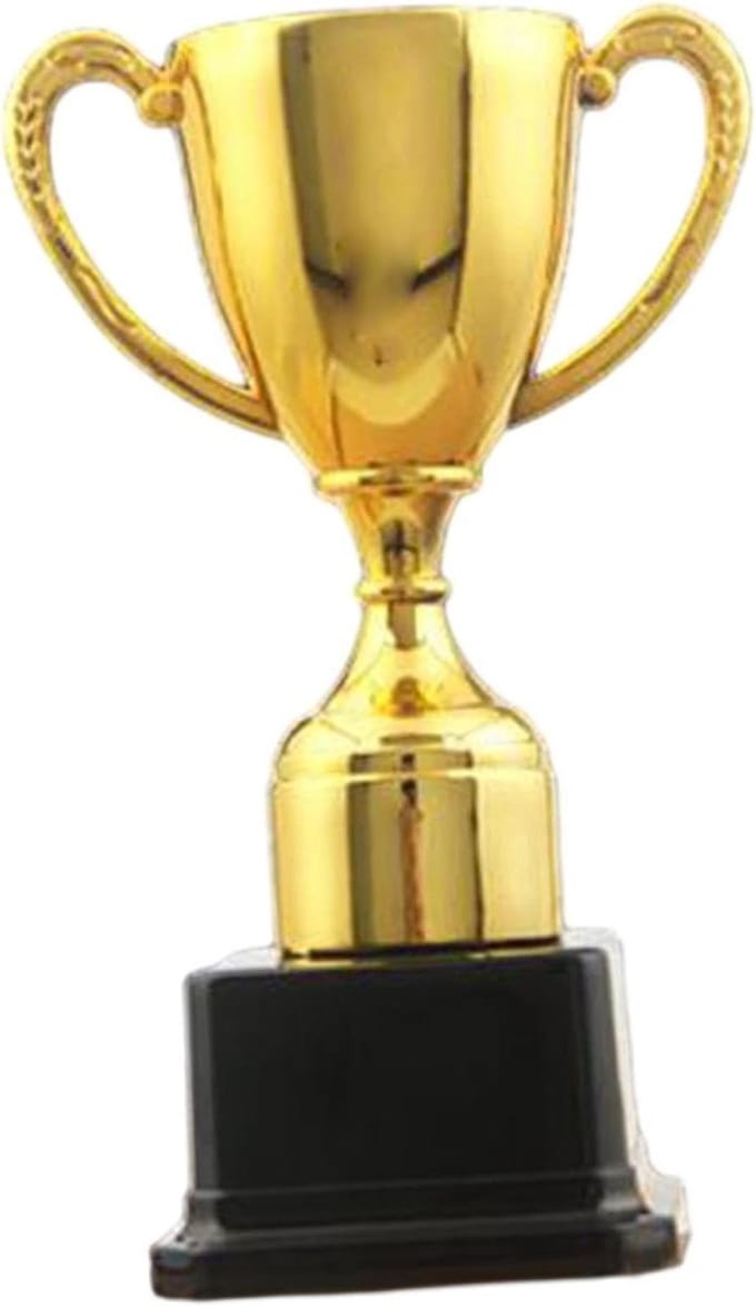 Trofee Beker - Prijs Beker - Prestaties Vieren - Gepolijst Metaal - 23 cm - Goud