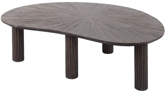 Fraaai - Rebecca salontafel 110 cm niervormig teak - bruin