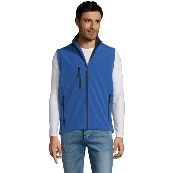 SOLS Heren Rallye Softshell Mouwloos Gilet (Koningsblauw)