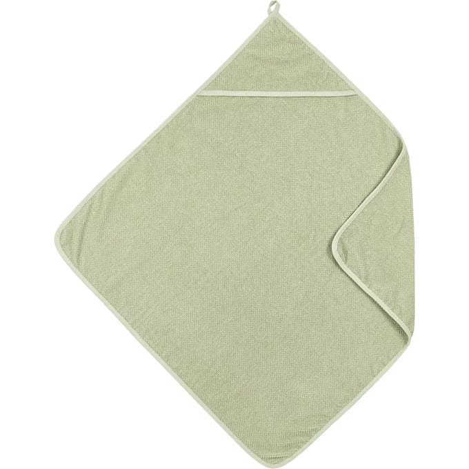 Meyco Baby Popcorn badcape - soft olive - 75x75cm