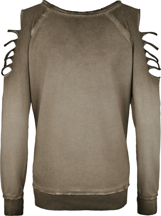 Outer Vision Sweatshirts - Sweat Shirt Gills - S tot L - voor Vrouwen - bruin