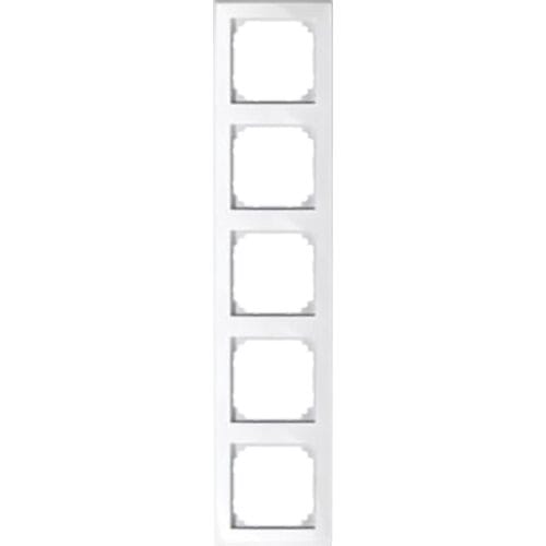 Afdekraam M-Smart 5V - Kunststof Polarwit - Systeem M - Schneider Electric - 478519