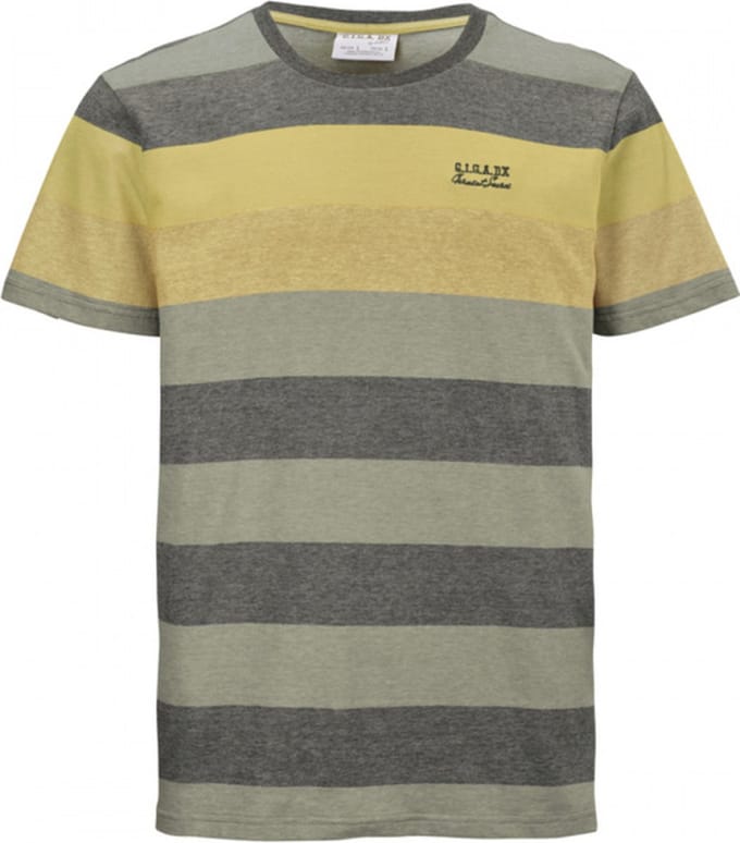 Shirt 38257 olive/geel streep Giga by Killtec - maat S