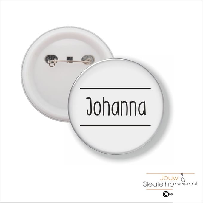 Button Met Speld 58 MM - Johanna