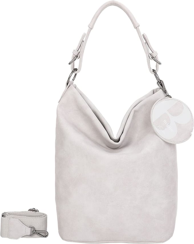 Fritzi aus Preußen Schoudertas Brigitte X Fritzi Hobo Bag Stony Grijs