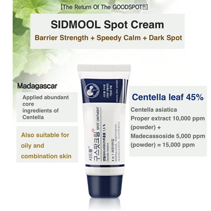 SIDMOOL Vlekkencrème 30 ml white