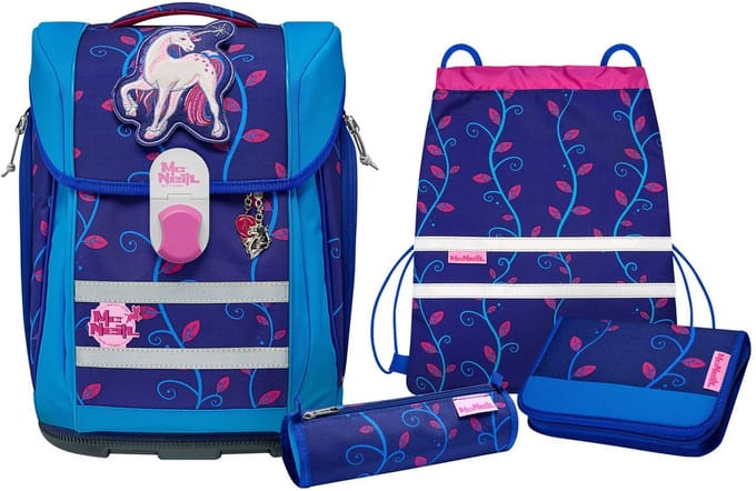 McNeill Schooltas McLight 2 Schoolbag Set 6-delig Lilly Paars