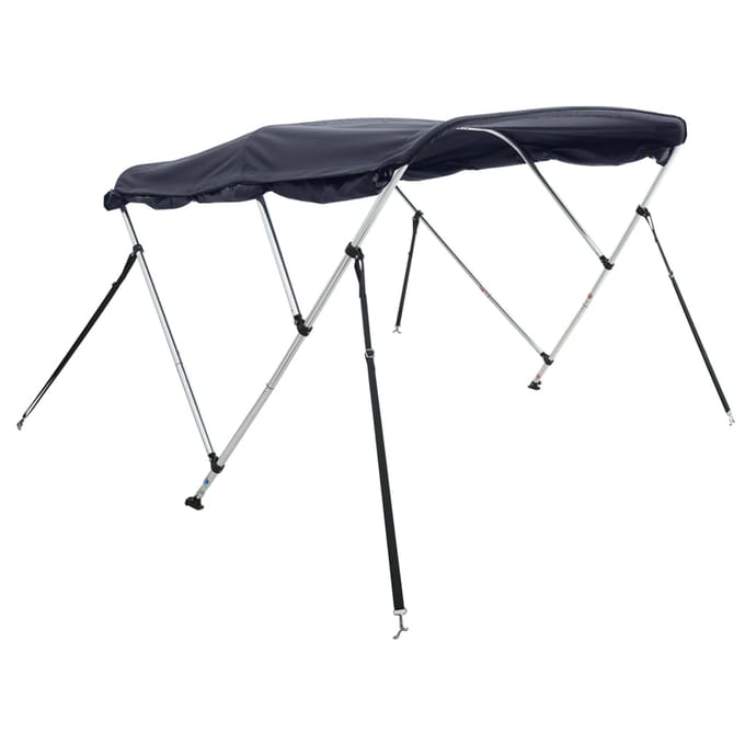 vidaXL - Biminitop - 3 - bogen - met - zijwanden - 183x(170-182)x137 - cm