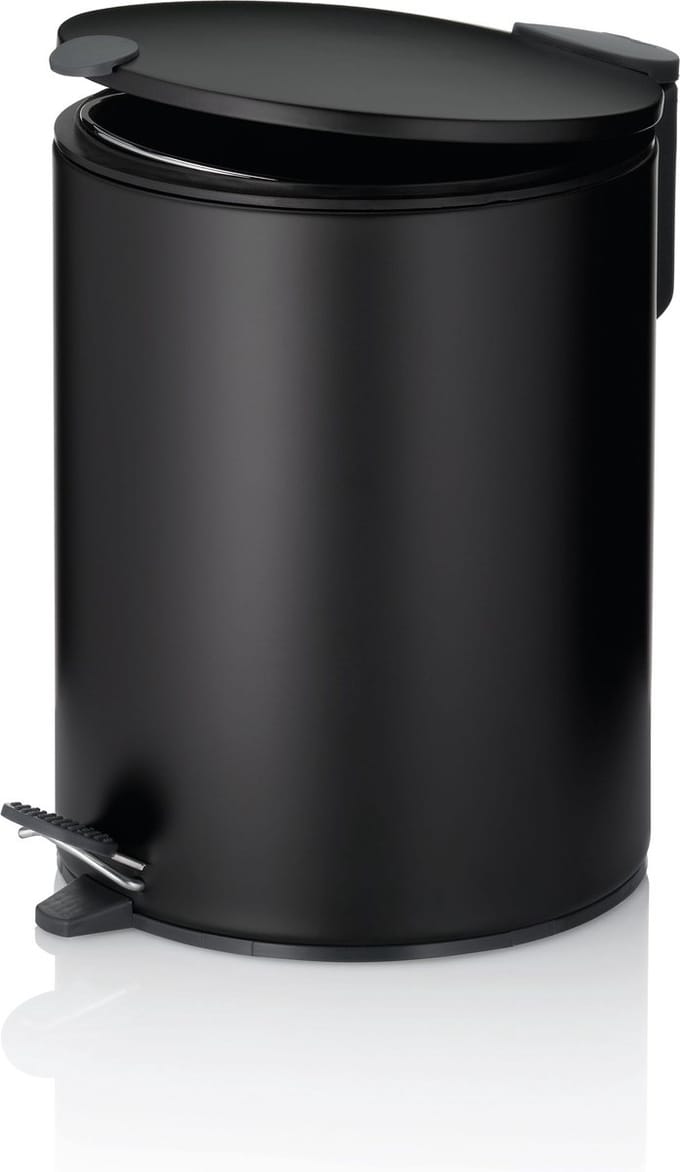 Pedaal Afvalemmer, 5 L, Zwart - Kela | Mats