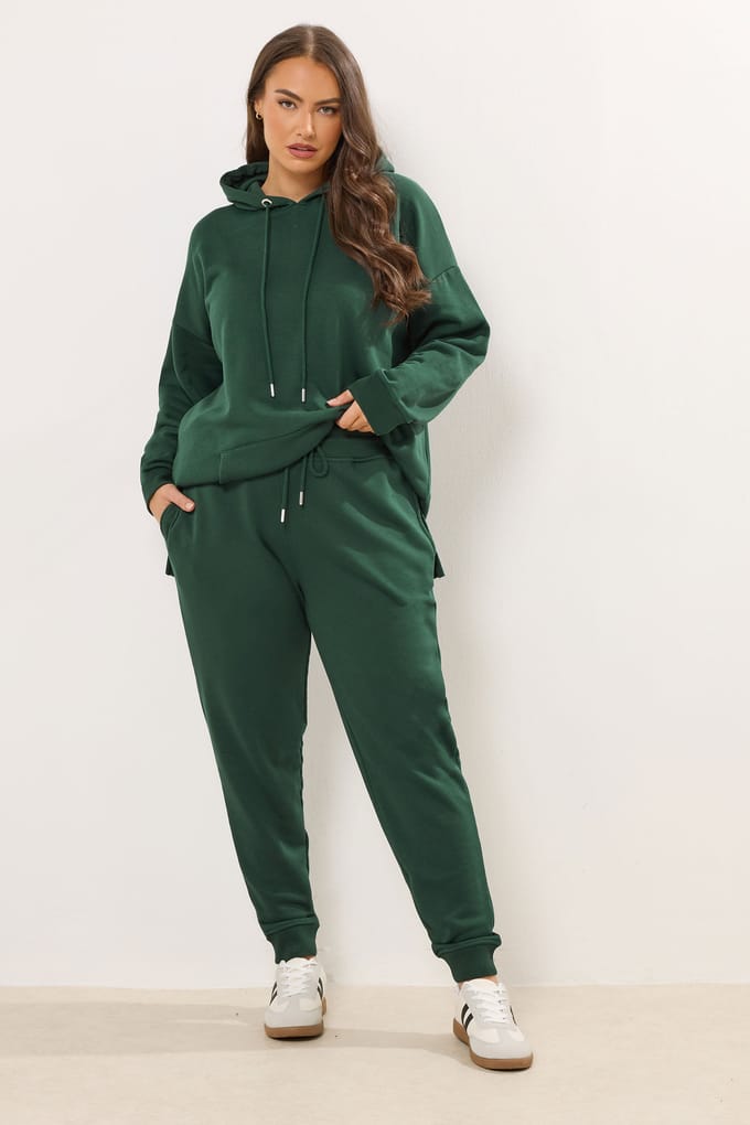 Yours Groene Joggingbroek Met Strik En Omslag Size 44