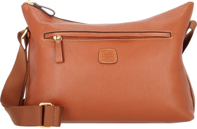 BRIC'S Leren Schoudertas Life Pelle Shoulderbag Marta Leather Bruine