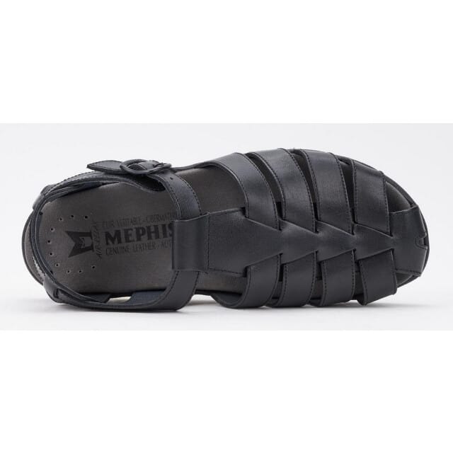 Mephisto SAM Heren Sandaal - Zwart - Maat 40