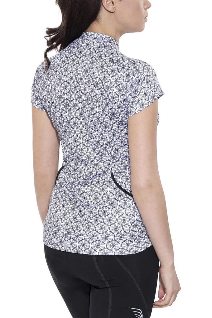 Craft Velo Graphic Jersey - Maat S - Fietsshirt korte mouwen wit/zwart