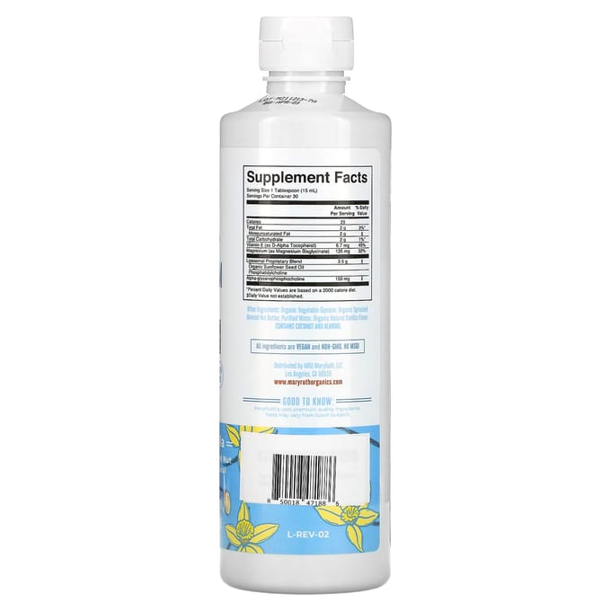 MaryRuth's, Magnesium Calm Liposomaal, Amandel Vanille Smaak, 15.22 fl oz (450ml)