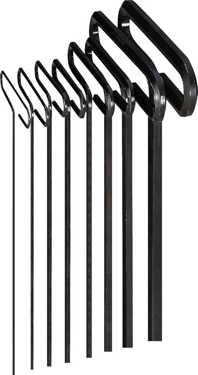 9-Inch Standaard Hex T-Sleutel Set met 8 Delen en Opbergtas