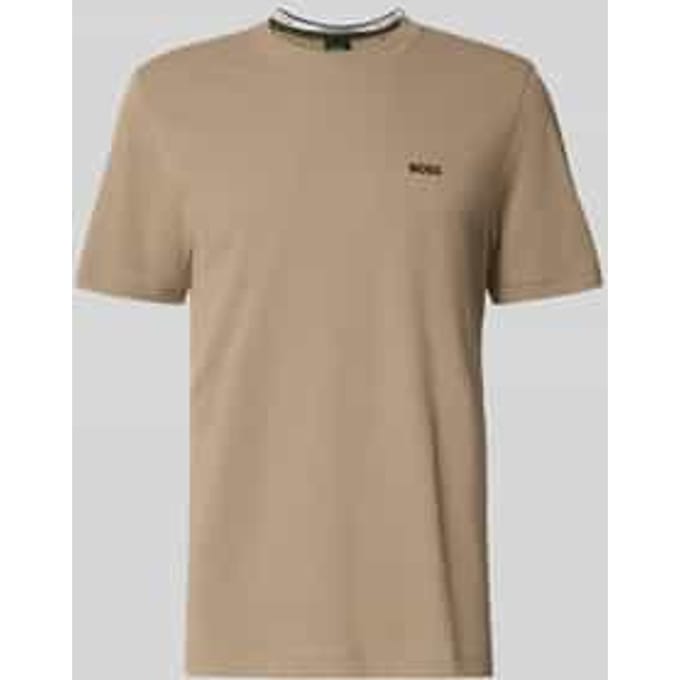 regular fit T-shirt van katoenpiqué model 'TS_PIQUE'