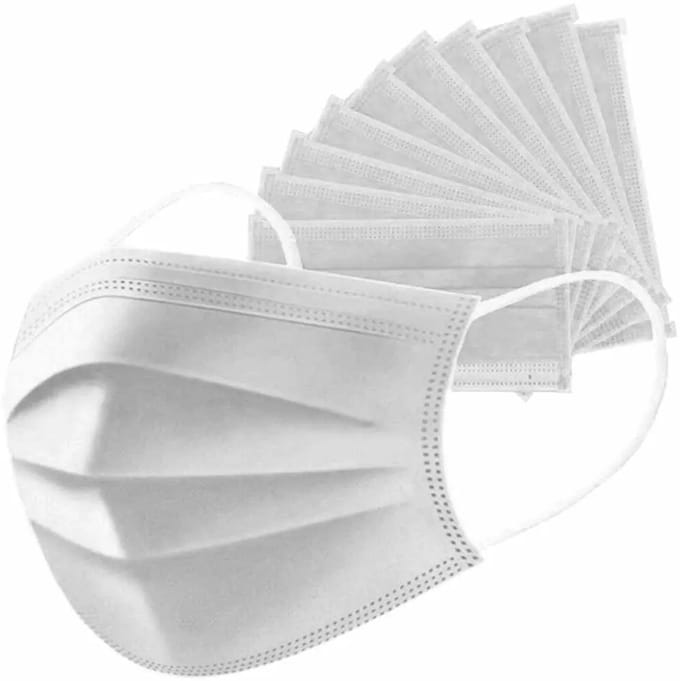 Savomec® mondmasker wit - textiel luchtfilter, beschermingsgraad 90-95%