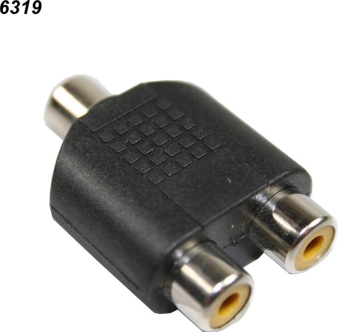 Benson Handige audio plug - 1 x contra naar 2 x contra - compact en duurzaam