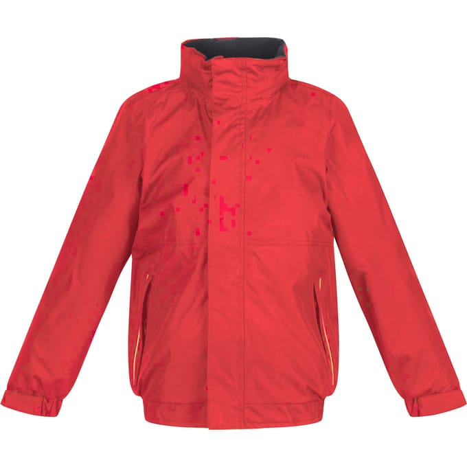 Regatta Kids Unisex Thermoguard Fleece Lined Dover Jacket (Winddicht & Waterdicht) (Klassiek rood/navy)