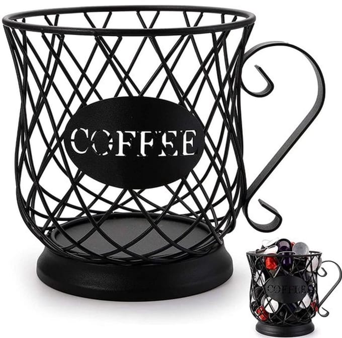 Allecto - Koffiecapsulehouder - Zwart - Compact en Stijlvol - 65