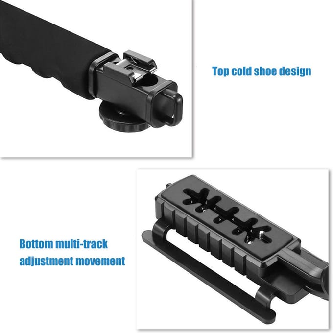PULUZ U-vormige draagbare handheld camera houder video handvat DV beugel C-vormige steadicam zwart
