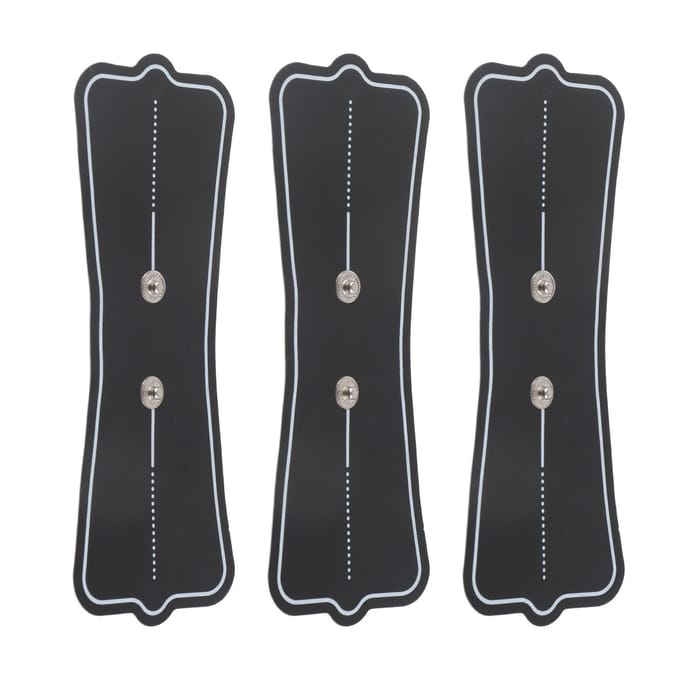 3pcs Coussinets de Rechange pour Masseur Électrique Auto-Adhésifs Basse Impédance Patch de Rechange pour Massage Cervical white
