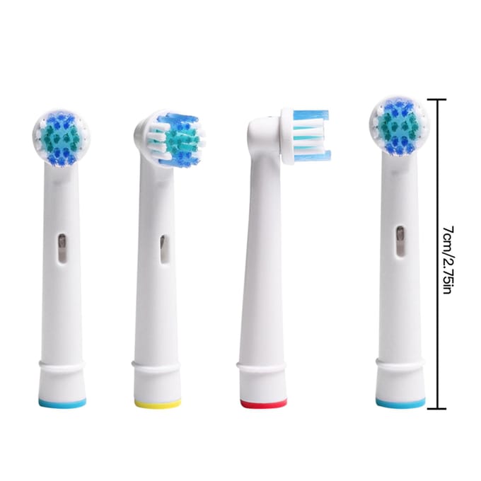 4 Stuks Vervangende Tandenborstelkoppen Professionele Elektrische Tandenborstelkoppen Borstelkoppen 4pcs white