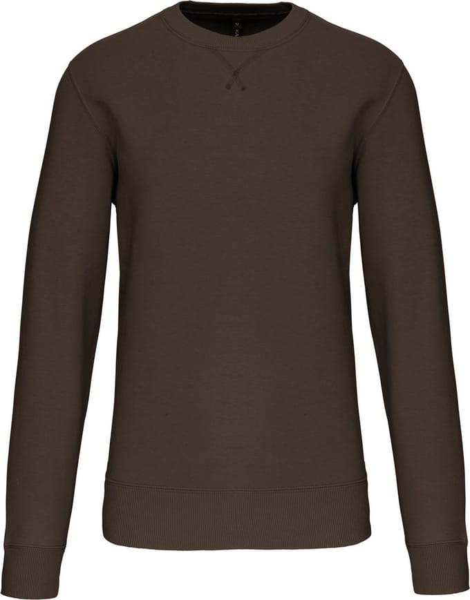 Kariban Sweater met ronde hals K442 - Dark Khaki - L