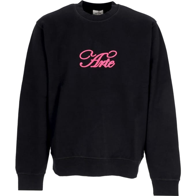Lichtgewicht Crewneck Man Logo Crewneck zwart