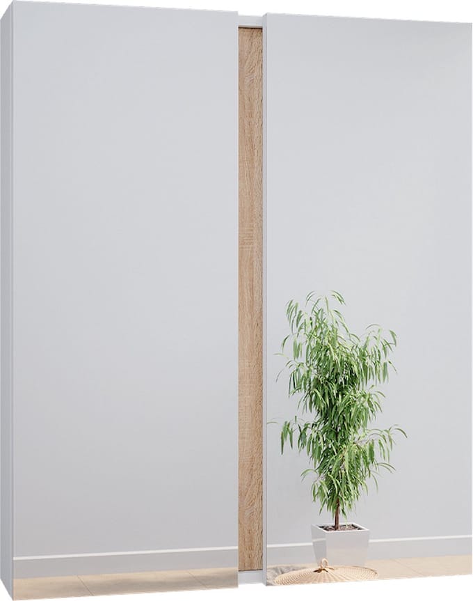 Vicco Gloria Badkamerspiegelkast – 70.4 x 84 cm met 2 deuren Wit