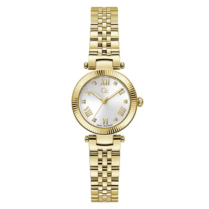 GC Dames Horloge Z02008L1MF Staal Goude Plating Swiss Made Quartz