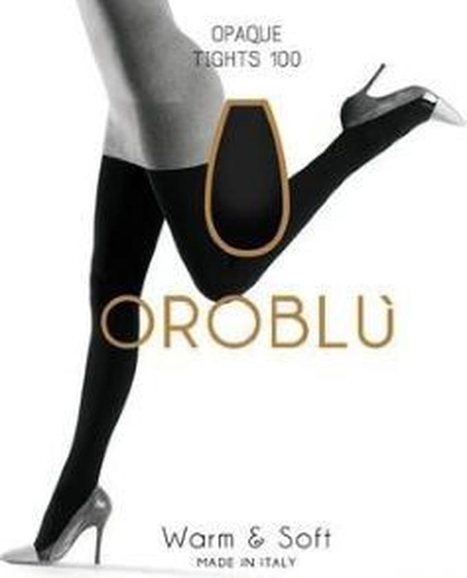 Warm en Soft Opaque tights 100 den – Black – XL