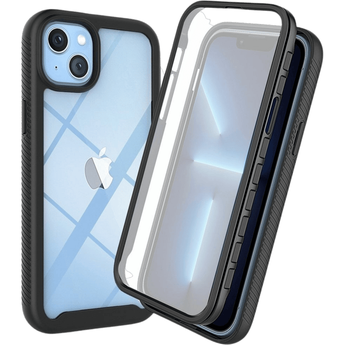 Just in Case iPhone 15 Plus Volledig Beschermend Hoesje Transparant