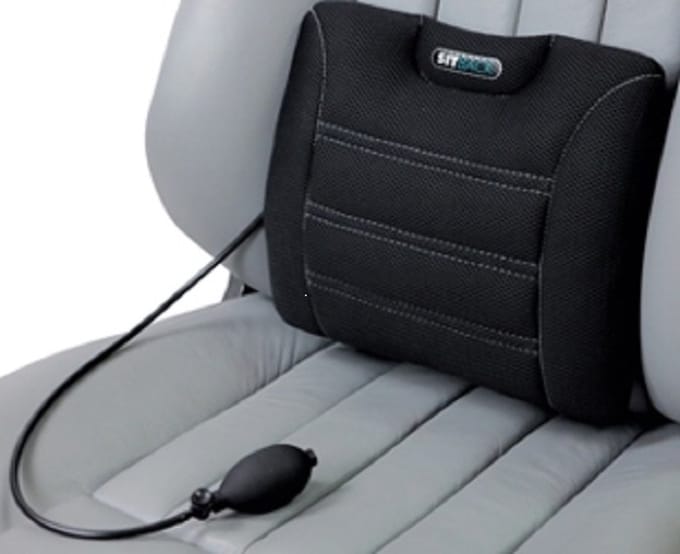 Sitback rugkussen Air zwart leder