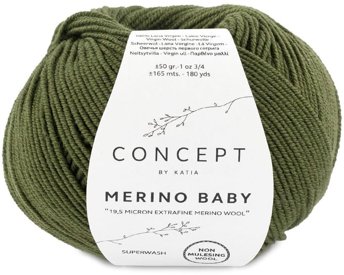 Katia Concept Merino Baby - 26 bosgroen - Wol Garen