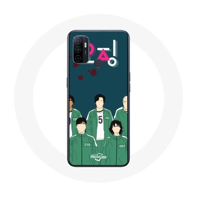 Oppo A53 hoesje Inktvis Game Poster Karakters Art