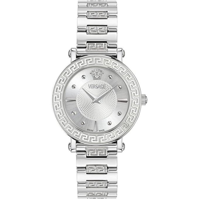 Versace Greca Sphere VE9C00324 Horloge - Staal - Zilverkleurig - Ø 35 mm