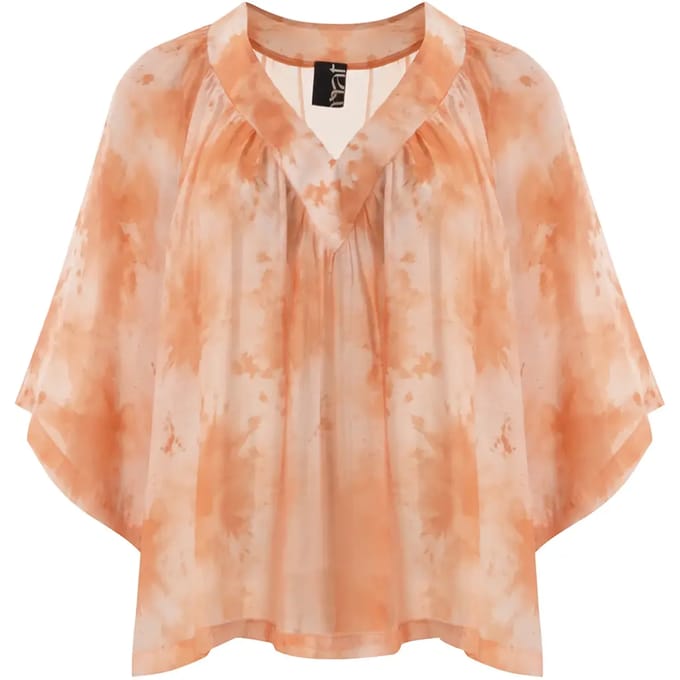 V-hals Plissé Blouse Dames Mat Fashion